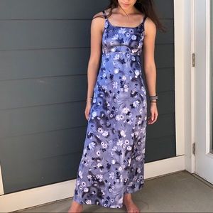 💜Lilac Vintage y2k Floral Summer Maxi Sundress💜